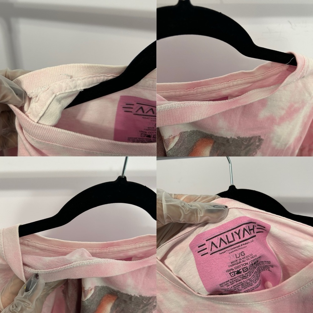 Aaliyah Pink Tie Dye Graphic Tshirt Size Large - "Ashlee" - Picture 16 of 16